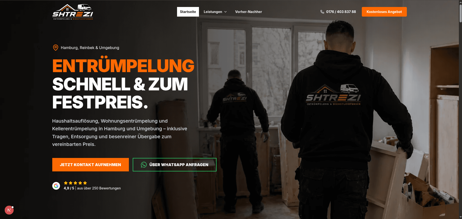 Shtrezi Entrümpelung